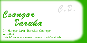 csongor daruka business card